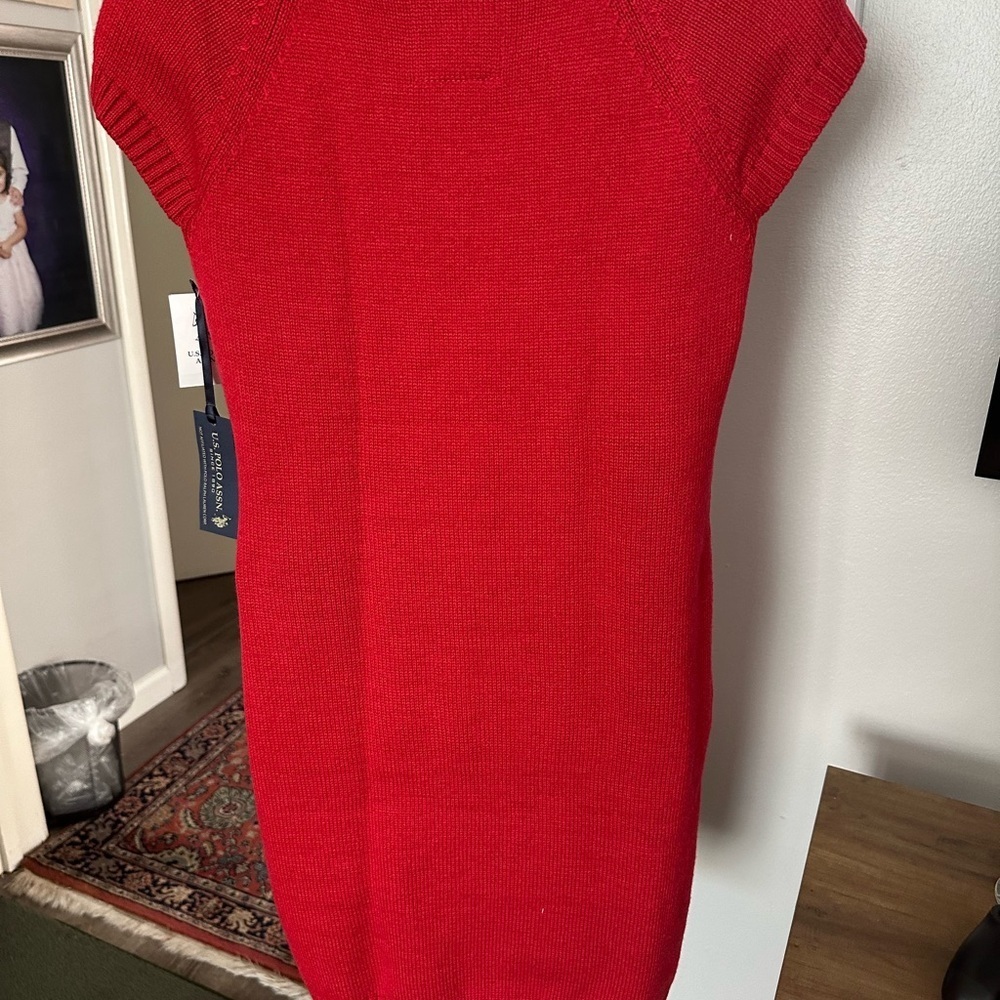 U.S. POLO ASSN.WOMEN
Red Knit Dress with Floral Embroidery size M - Picture 5 of 10